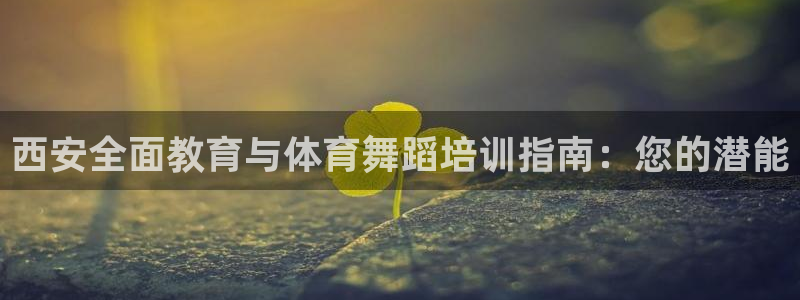焦点娱乐平台注册账号：西安全面教育与体育舞蹈培训指南