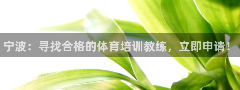 焦点娱乐平台客服电话：宁波：寻找合格的体育培训教练，立即申请
